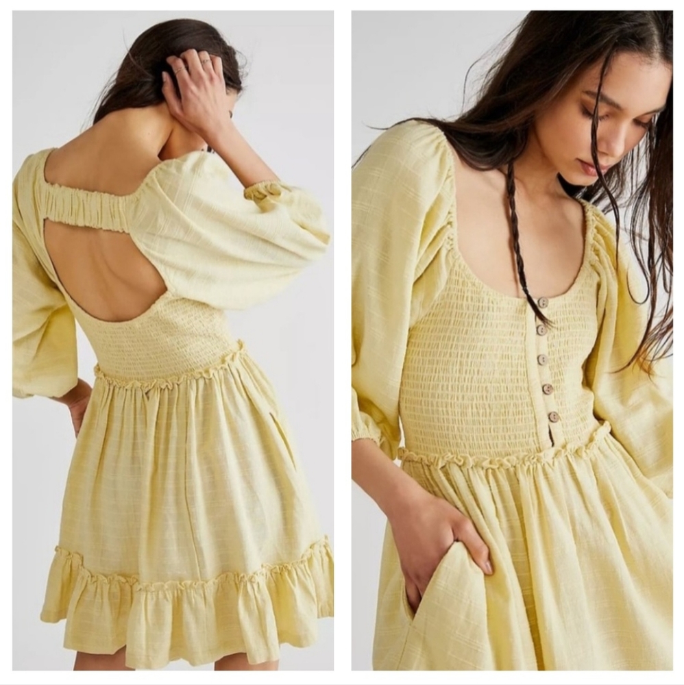Free People Summer Picnic Mini Dress